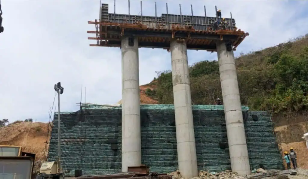 El importante tramo de la vía Panamericana que tendrá cierre por obras Obras de un tramo de la vía Panamericana en Colombia.