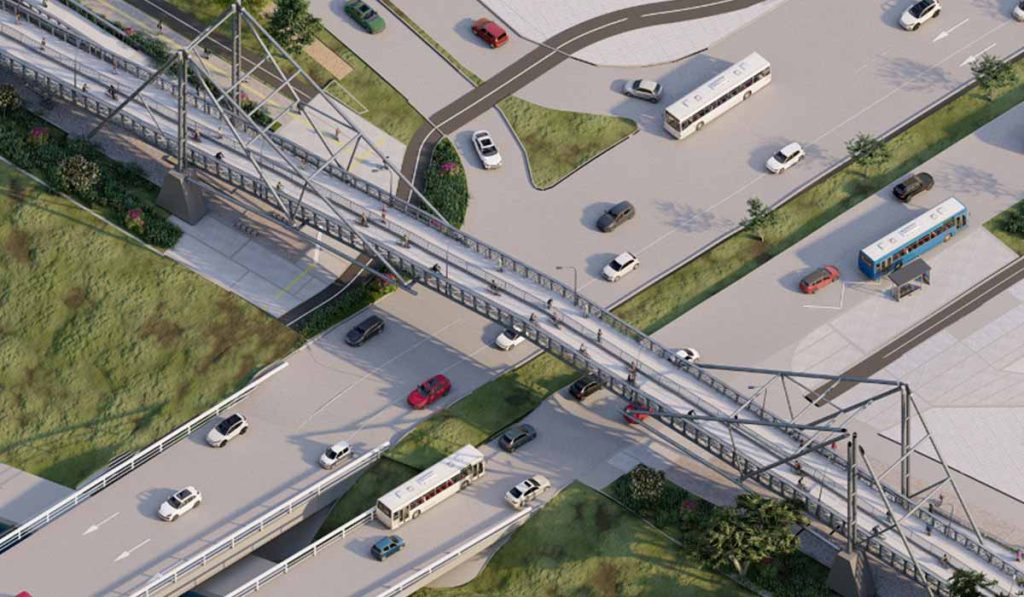 Así se ve una de las obras que adelantará el IDU en Bogotá.