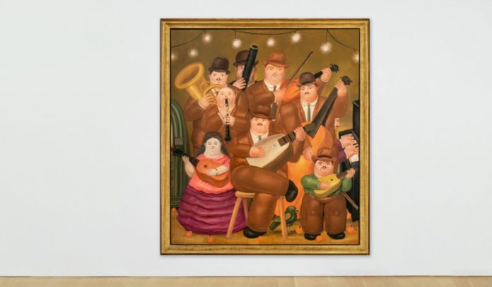 Botero los músicos 2023 Los Músicos fue subastada en Nueva York.