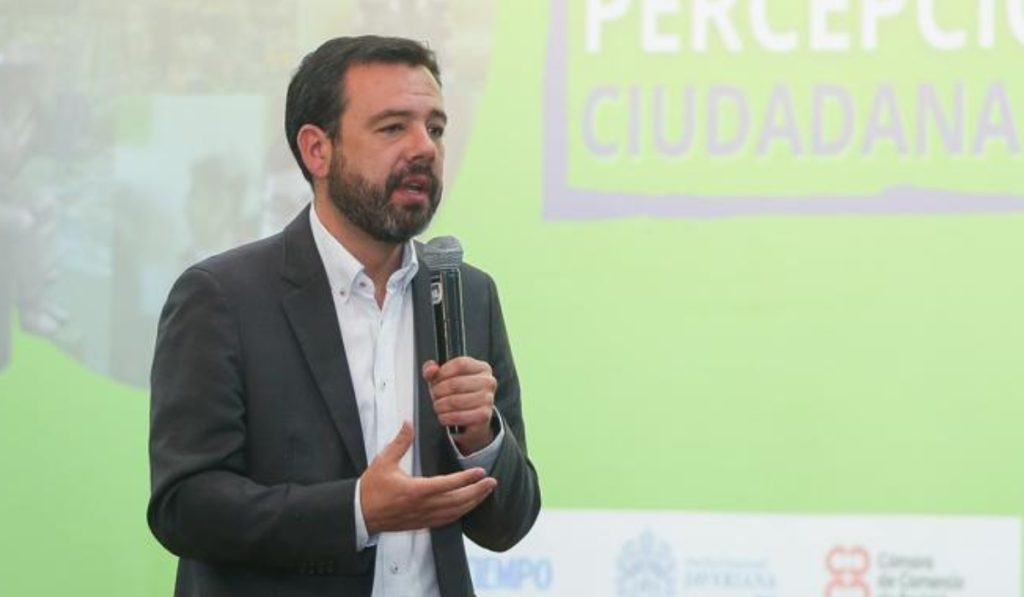 Carlos Fernando Galán alcalde electo en evento de Bogotá Cómo Vamos
