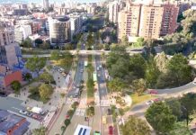 Corredor Verde de la Séptima en Bogotá.
