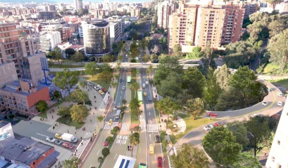 Corredor Verde de la Séptima en Bogotá.