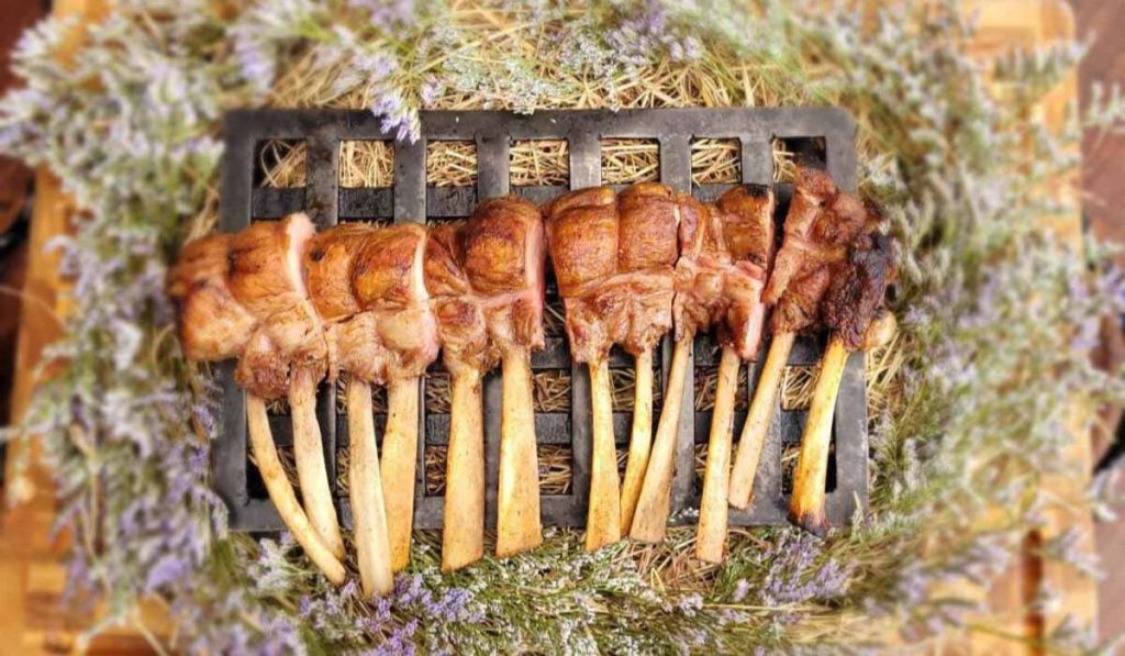 Rack de ternera, del menú de Criterion.