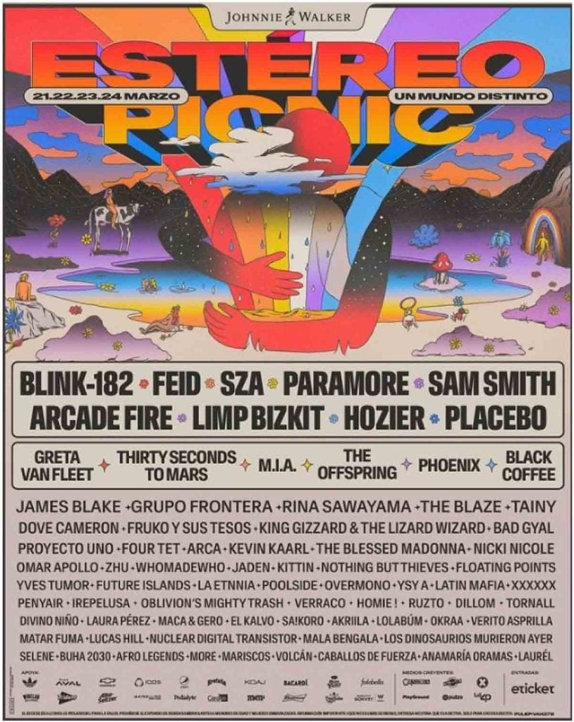 Este es el line up oficial del Festival Estéreo Picnic 2024
