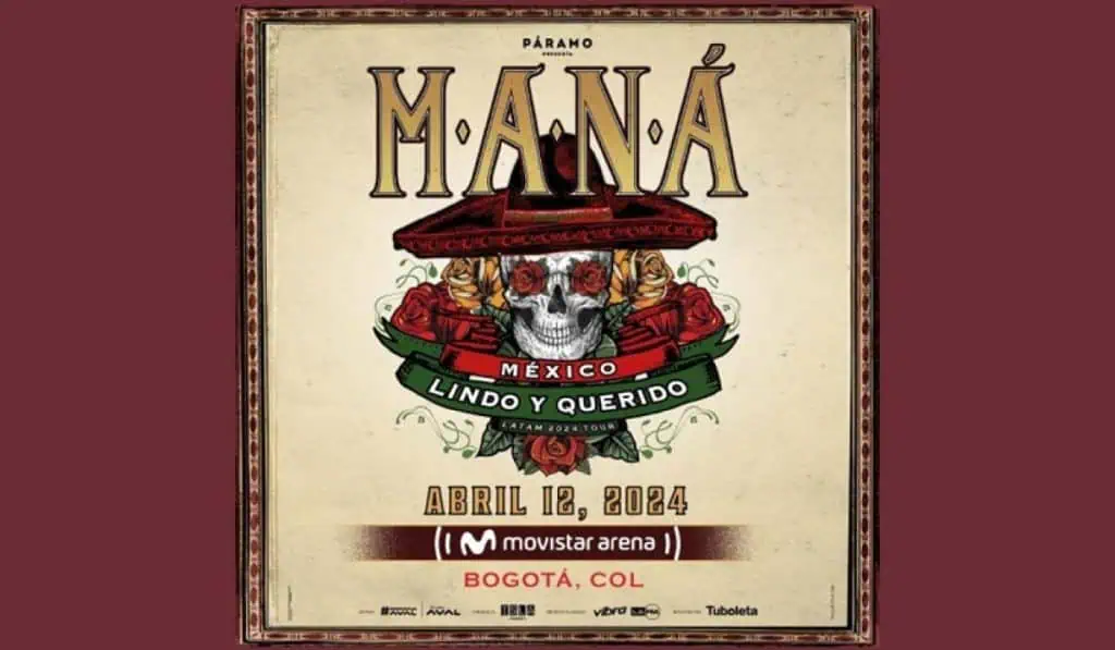 Maná volverá a Bogotá en 2024: conozca los precios para verlos en el Movistar Arena ¿Le interesa el concierto de Maná en Bogotá? Conozca fecha y precios