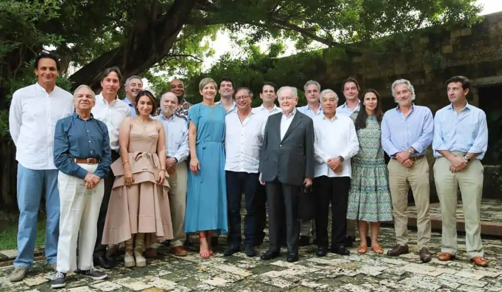 Pormenores del encuentro Petro-empresarios; habrá mesas técnicas y nuevas reuniones Reunión de Petro y empresarios de Colombia en Cartagena.