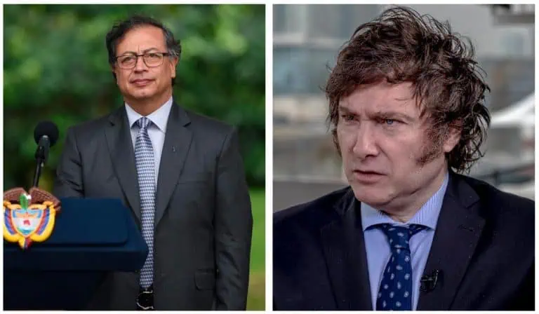 Gustavo Petro y Javier Milei
