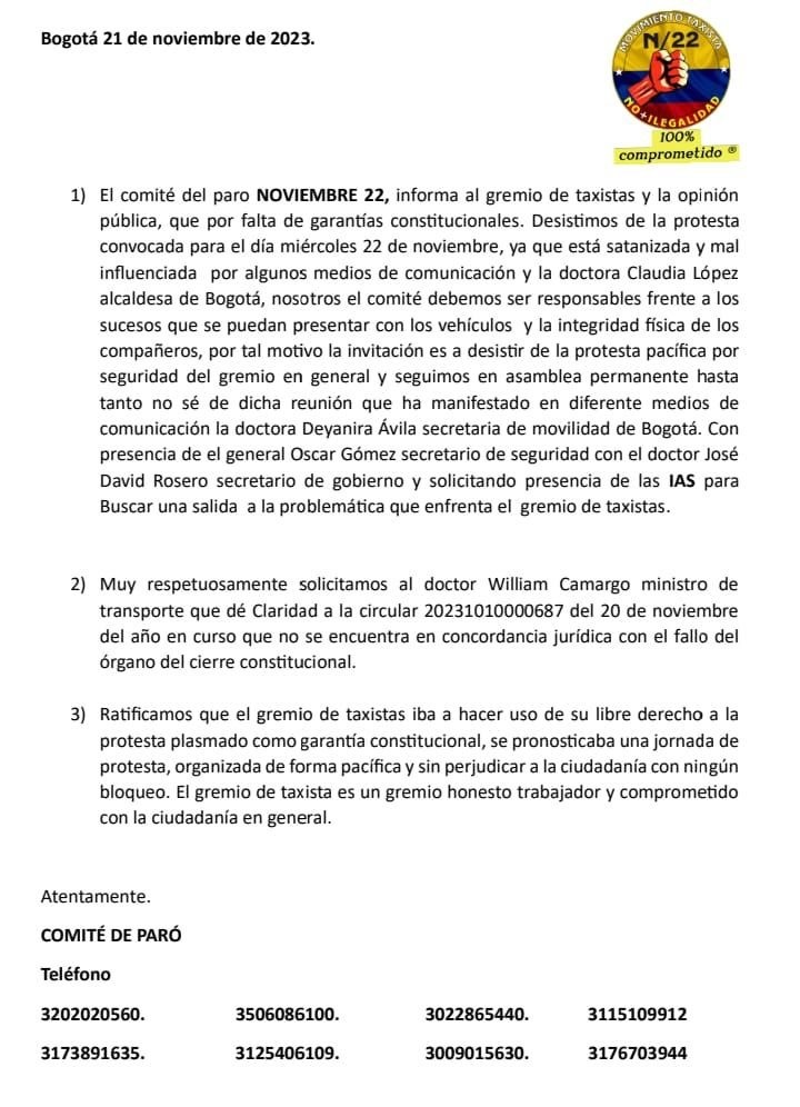 paro de taxistas