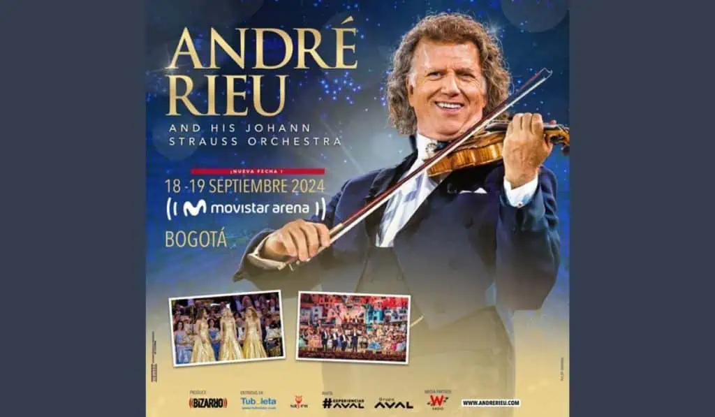 André Rieu anuncia segunda fecha en Colombia: esto cuestan las boletas André Rieu en Bogotá.