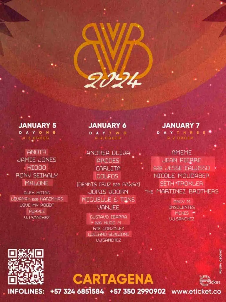 Buena Vida Música Week 2024, festival de música electrónica, será en Cartagena Buena Vida Music Week 2024