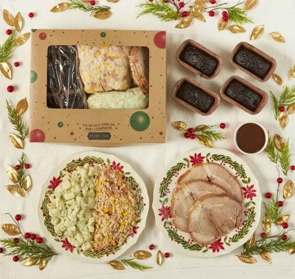 Cena para Navidad. 
