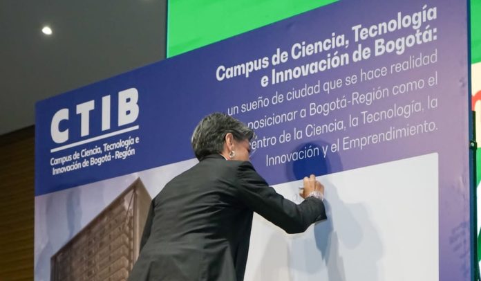 Claudia López firmó convenio para megaobra para construir Campus de Ciencia y Técnología