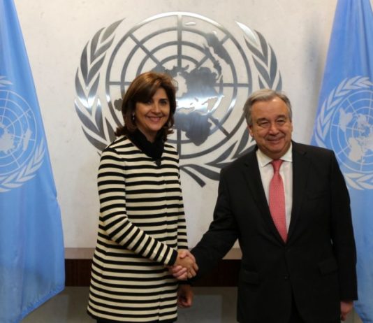 María Ángela Holguín enviada especial de la ONU en Chipre