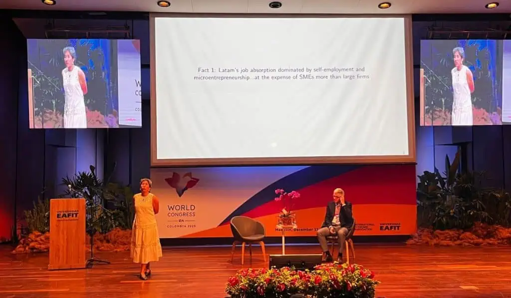 Termina en Eafit el principal congreso de economía en el mundo Marcela Eslava Congreso IEA