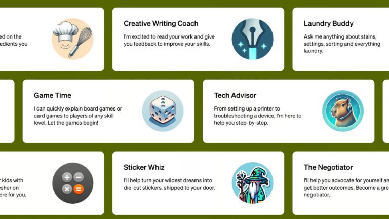 Interfaz de GPT Store