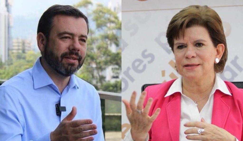 Carlos Fernando Galán y Liliana Caballero Durán.
