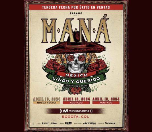 Tercera fecha para ver a Maná en Bogotá.