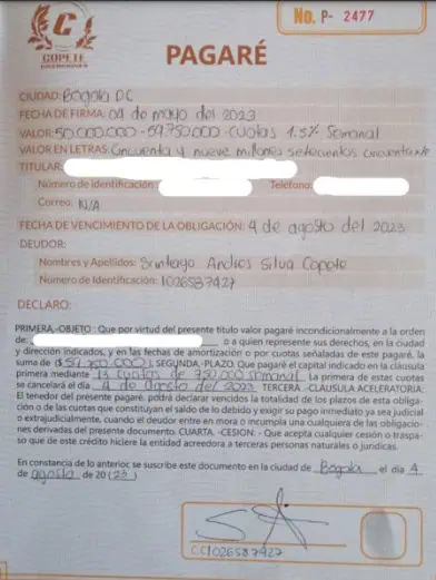 Superfinanciera alerta por nueva pirámide: habría captado $7.325 millones Pagaré Copete Inversiones pirámide