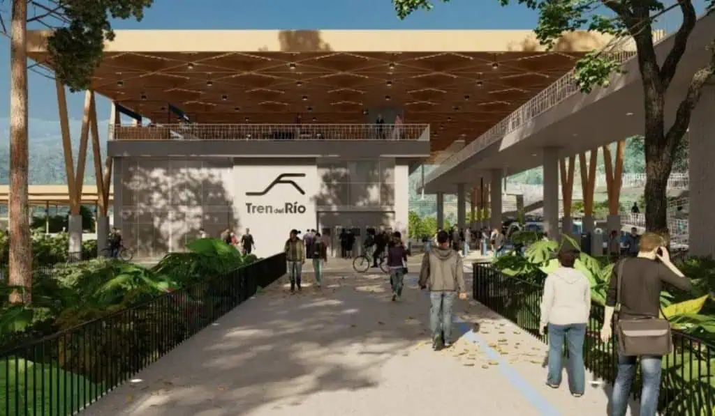 Gerente Metro de Medellín revela importante cambio que tendría Tren del Río; habla de proyectos inmobiliarios Render tren del Río en Antioquia