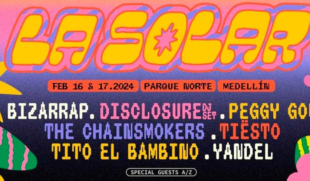 Line up por días de La Solar 2024.