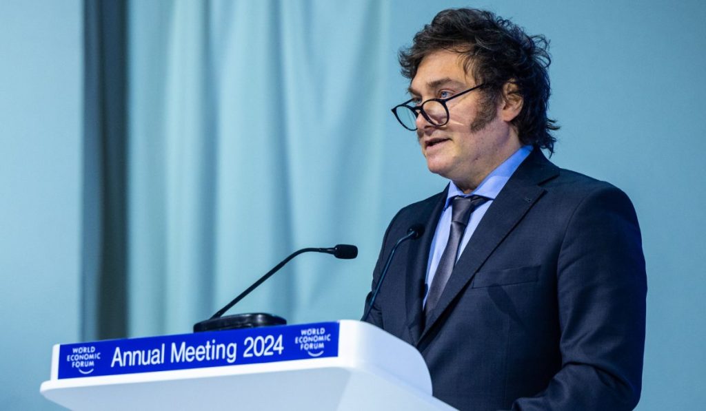 Milei en Davos
