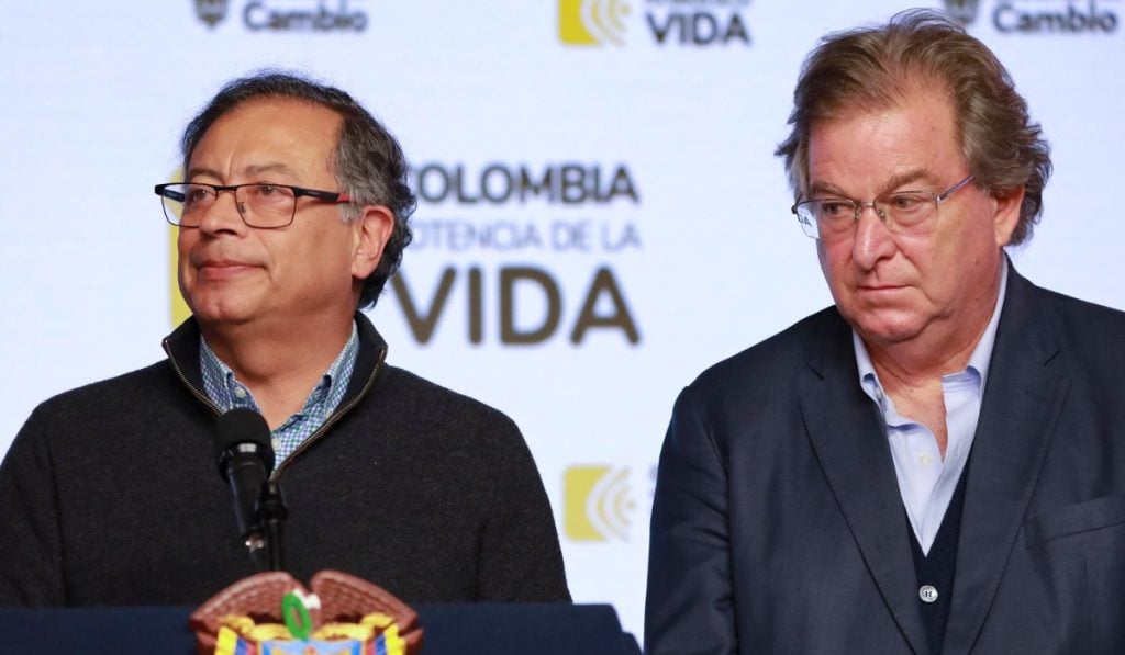 Gustavo Petro y Jaime Gilinski