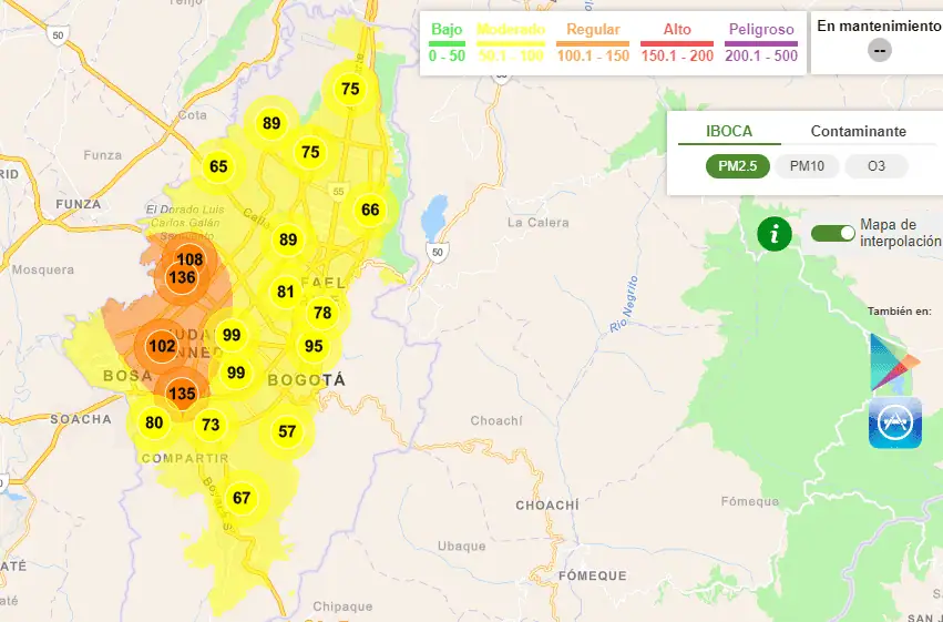 Así avanza el día sin carro y moto en Bogotá: calidad de aire mejora Calidad de aire Bogotá día sin carro