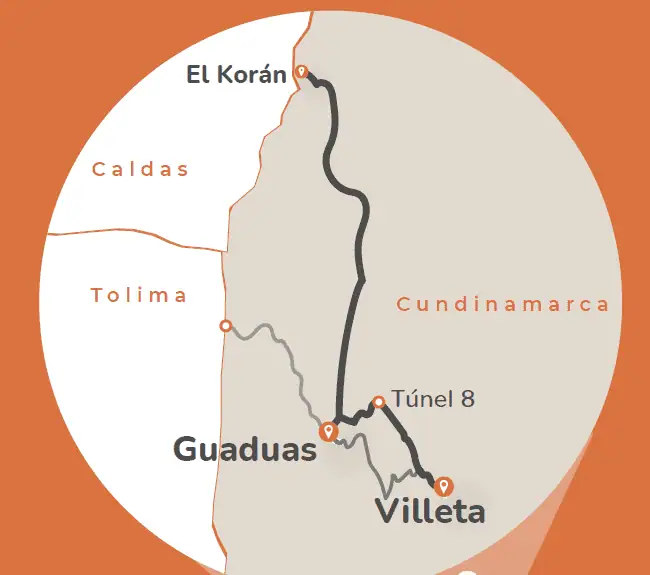 Reabren importante tramo de la Ruta del Sol 1; habrá contraflujo Villeta - Guaduas