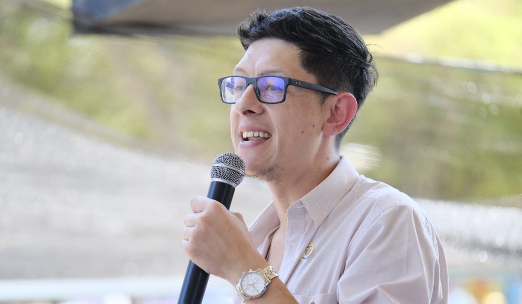 Daniel Rojas en un evento de Presidencia