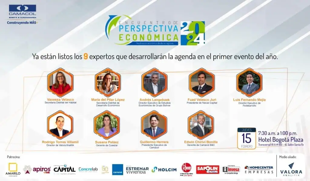 Camacol Bogotá – Cundinamarca encabezará evento sobre reactivación económica Evento Camacol Bogotá-Cundinamarca