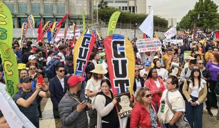 Jornada de protestas en Bogotá por centrales obreras: conozca los puntos de encuentro