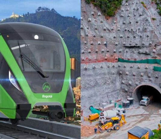 Megaobras del metro de Bogotá y Túnel del Toyo en Antioquia