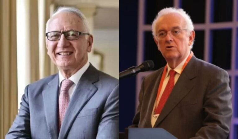 Guillermo Alfonso Jaramillo, ministro de Salud de Colombia y Jose Antionio Ocampo, exministro de Hacienda de Colombia