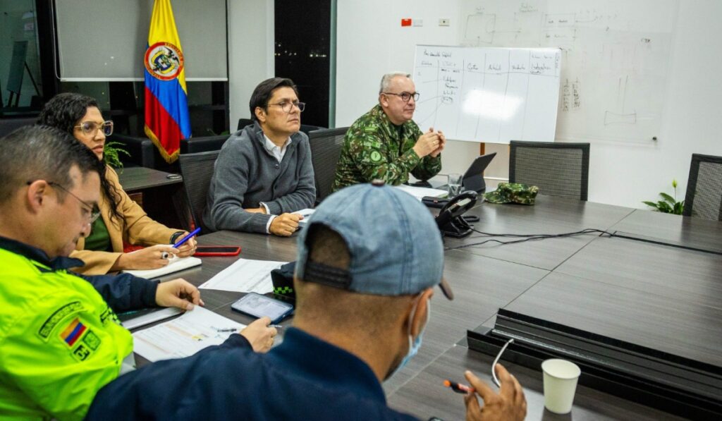 Operativo de seguridad para marchas en Bogotá este 22 de febrero