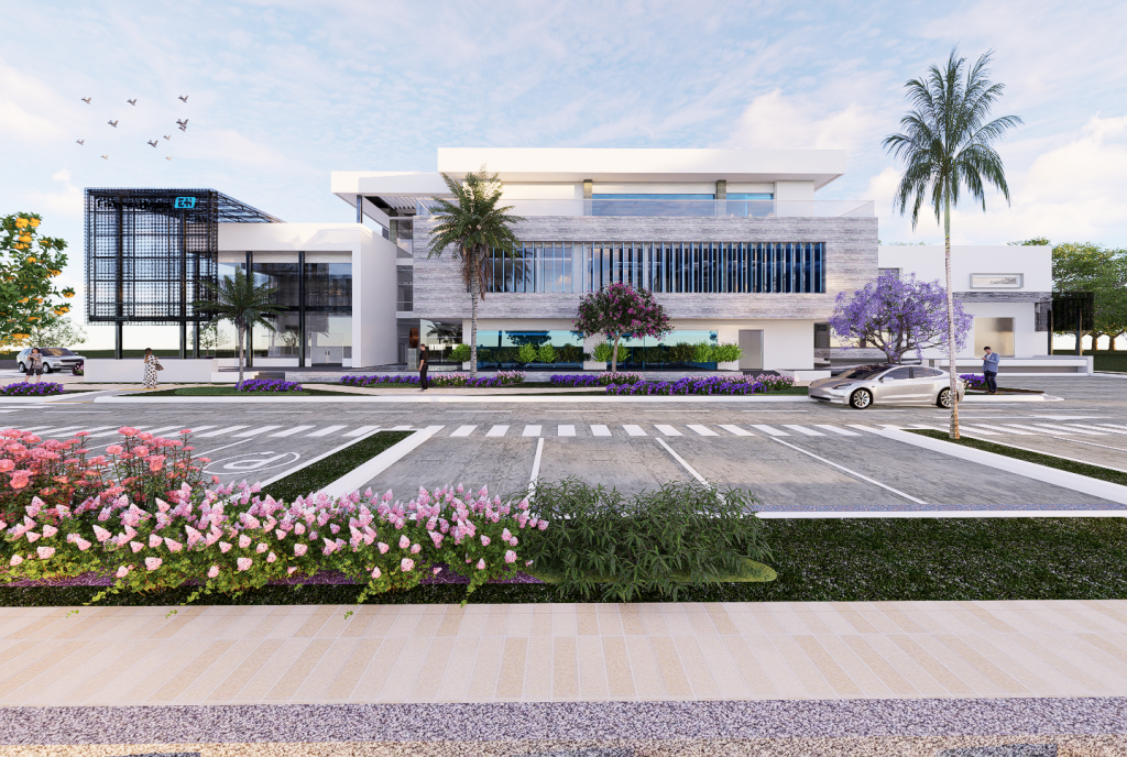 Render del edificio en el Valle del Cauca