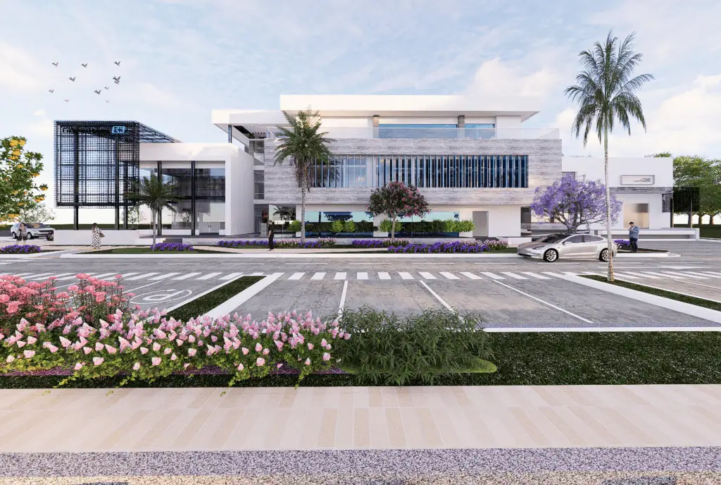 Con una inversión de más de US$7 millones Endress+Hauser llega al Valle del Cauca, Colombia Render del edificio en el Valle del Cauca