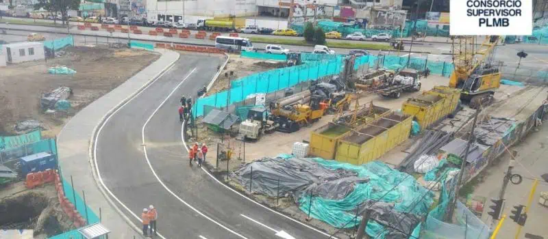 Empresa Metro de Bogotá alerta por retrasos e incumplimientos de contratista chino Vía de desvío a la altura de Calle 72 con Avenida Carácas