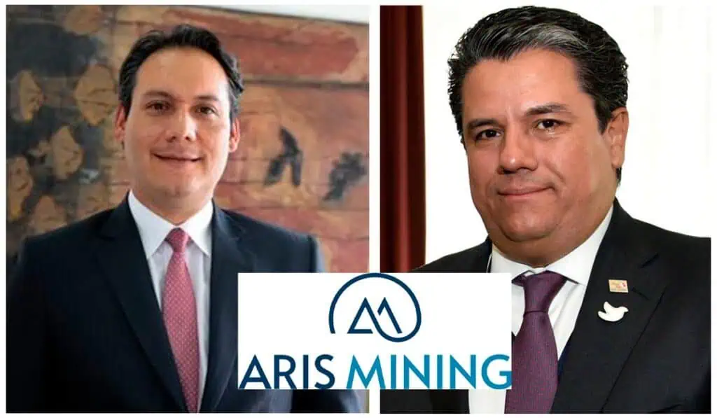 Germán Arce y Gonzalo Hernández llegan a Aris Mining como miembros independientes de su Junta Directiva Germán Arce y Gonzalo Hernández llegan a Aris Mining como miembros independientes de su Junta Directiva