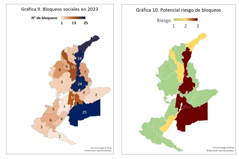 Bloqueos de 2023 pusieron en riesgo 45 millones de galones de combustibles en Colombia Combustibles en Colombia