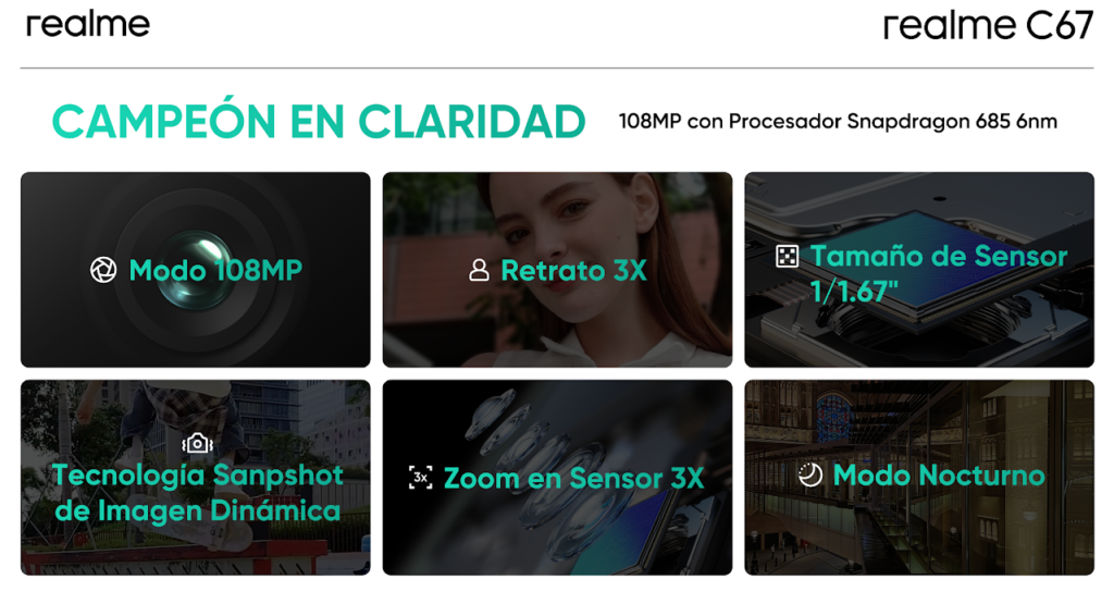 Llega el nuevo realme C67 a Colombia: ¿cómo es el teléfono?