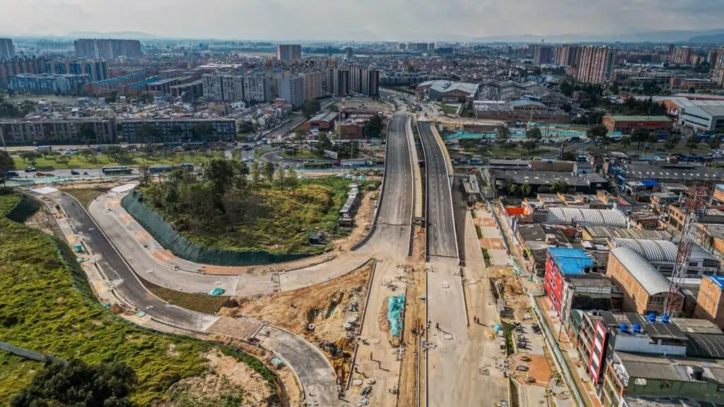 Esta es la megaobra en Bogotá que se alista para ser entregada Avance en la av Guayacanes