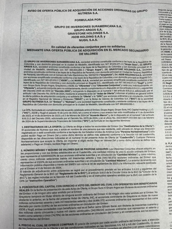 Aviso de OPA