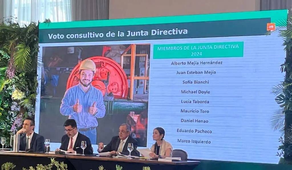 Ingresos y "producción total" de oro de Mineros caen en primer trimestre de 2024 Junta Directiva Mineros