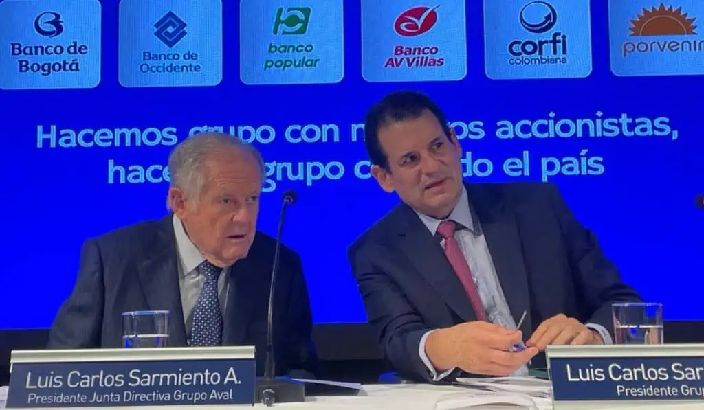 Luis Carlos Sarmiento Angulo se retira de Junta de Grupo Aval; lo reemplazará Sarmiento Gutiérrez Luis Carlos Sarmiento Angulo y Luis Carlos Sarmiento Gutiérrez de Grupo Aval