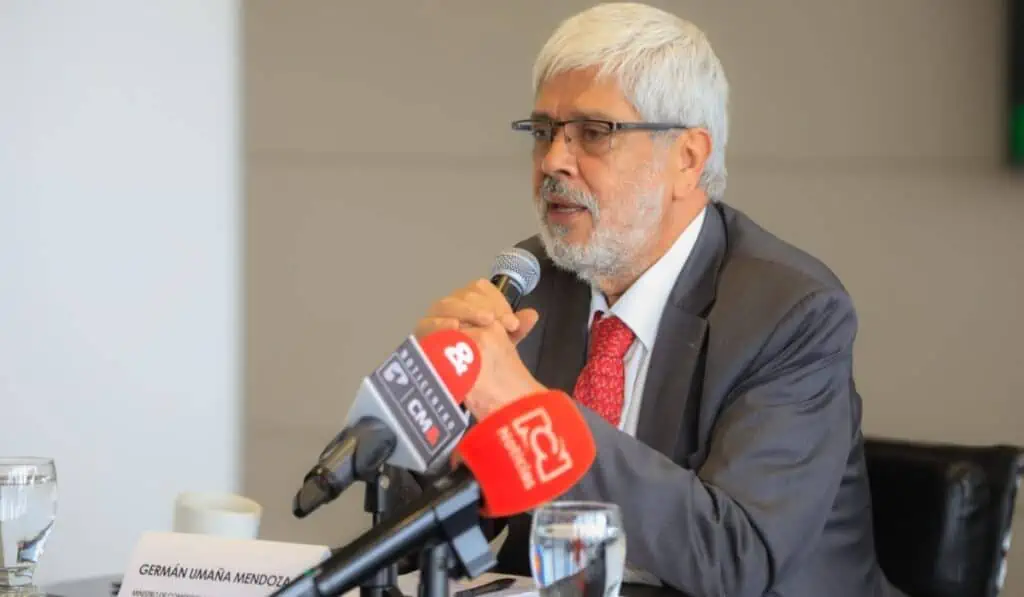 Así son las nuevas líneas de crédito de Bancóldex para reactivación de mipymes en Colombia Ministro de Comercio, Germán Umaña