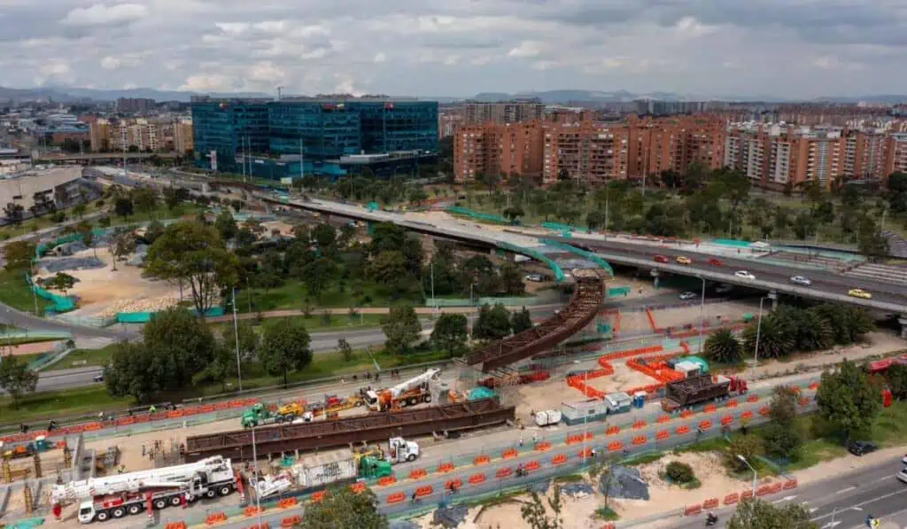 Las dos importantes obras en Bogotá que quedarán listas en menos de seis meses Obra de TransMilenio de la Avenida 68 con Calle 26