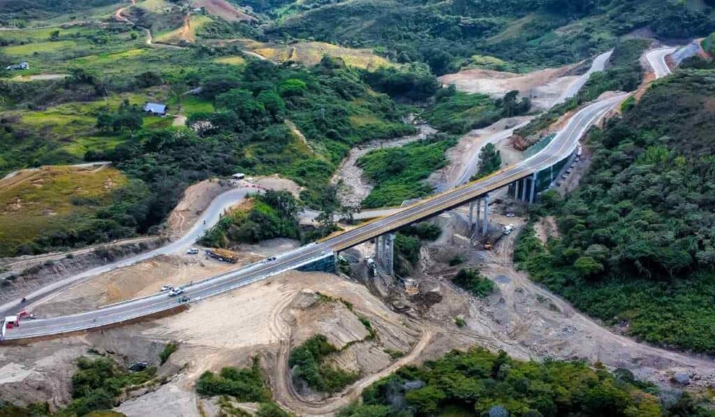 Vía Panamericana en Rosas Cauca