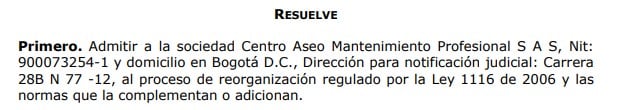 Reorganización Centro Aseos