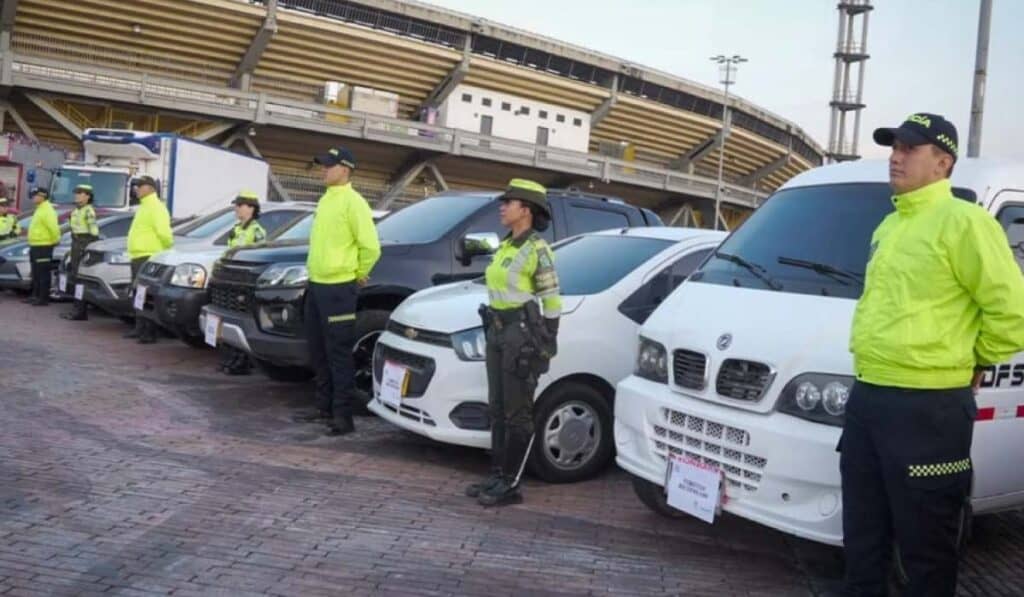 Vehículos hurtados en Bogotá fueron recuperados.