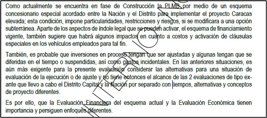 Este aparte del estudio de la Sociedad Colombiana de Ingenieros revela las consecuencias de cambiar el metro de Bogotá, como desea el presidente Petro. Fuente: Concejal Julián Rodríguez Sastoque